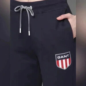 Gant casual athletic slim fit heathered grey relaxed cotton pants joggers  XL